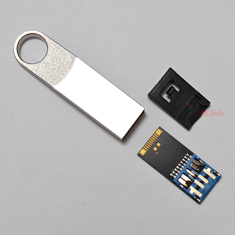 迷你金属防水车载u盘外壳子diy定制3.0刻字2.0黑胶体芯片优盘更换 - 图2