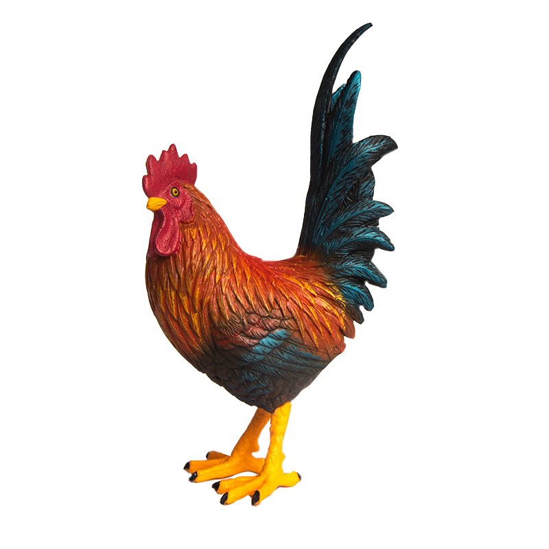儿童仿真模型玩具动物田园家禽畜公鸡摆件装饰塑胶男女孩礼物包邮 - 图3