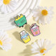 ປີ 2026 ໃໝ່ຖິ້ມພະລັງງານທາງລົບ brooch ສາມຊິ້ນຊຸດ Funny smash ຄວາມຮູ້ສຶກທາງລົບທີ່ສ້າງສັນອຸປະກອນເສີມ Badge ໂລຫະ