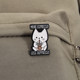 ງາມສີຂາວ cat ປະໂຫຍກສ້າງສັນ brooch ກາເຟ pasta ເຫລົ້າທີ່ເຮັດຈາກສີແດງ cat ກາຕູນ badge ເຄື່ອງນຸ່ງຫົ່ມອຸປະກອນຖົງ