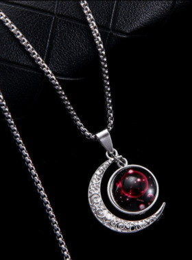 2026新款十二星座项链男潮吊坠韩版个性学生情侣嘻哈简约配饰吊坠