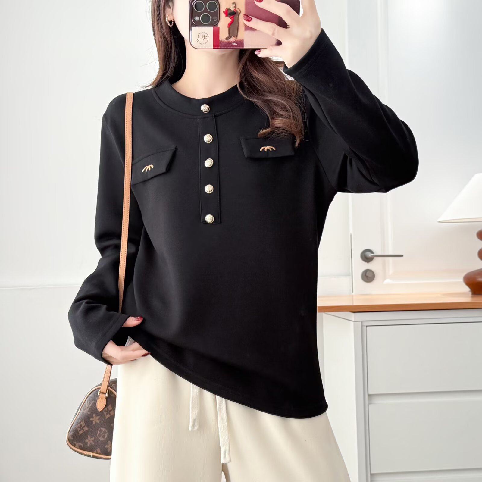 2026早春新款大码女装胖mm时尚设计感加绒加厚半高领长袖内搭T恤,淘宝优惠券,粉丝福利购,淘宝优惠卷