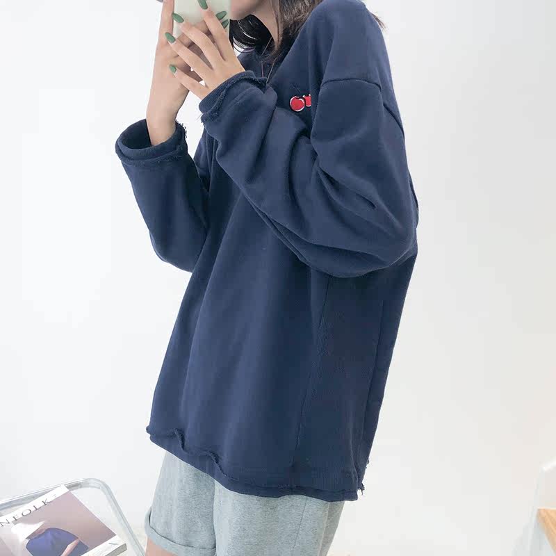 【茶茶家】2020秋季新款樱桃印花卫衣 栀恋卫衣/绒衫