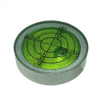 Metal Horizontal Bubble High Accuracy Small Level Bubble Water Pinmeter Round Bubble Horizontal Ruler Corrected 30x8 diameter 30