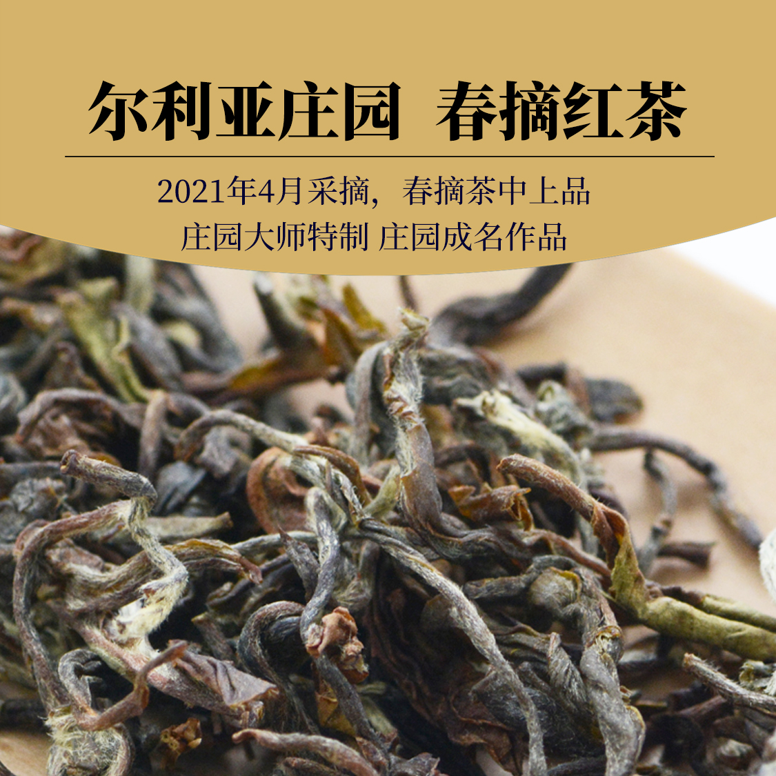 【买3赠1同款】印度原装进口尔利亚大吉岭钻石春摘红茶袋装100g - 图0