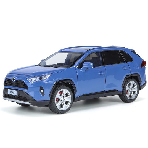 新款1/24丰田荣放RAV4合金汽车模型声光玩具越野车仿真金属车盒装 - 图3