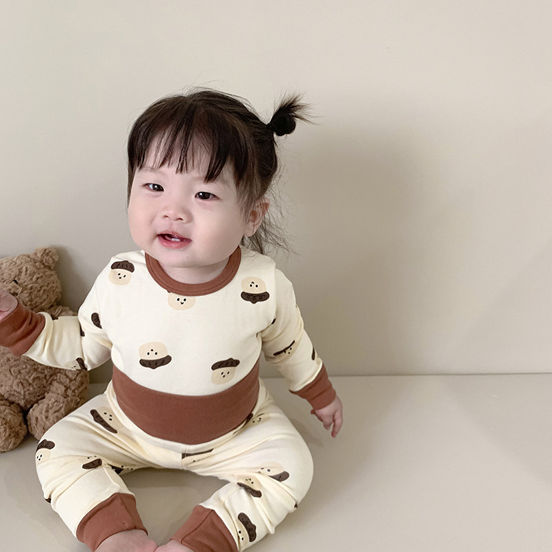 婴儿无骨高腰秋衣宝宝全棉护肚秋裤儿童秋冬保暖内衣女童男孩套装,淘宝优惠券,粉丝福利购,淘宝优惠卷