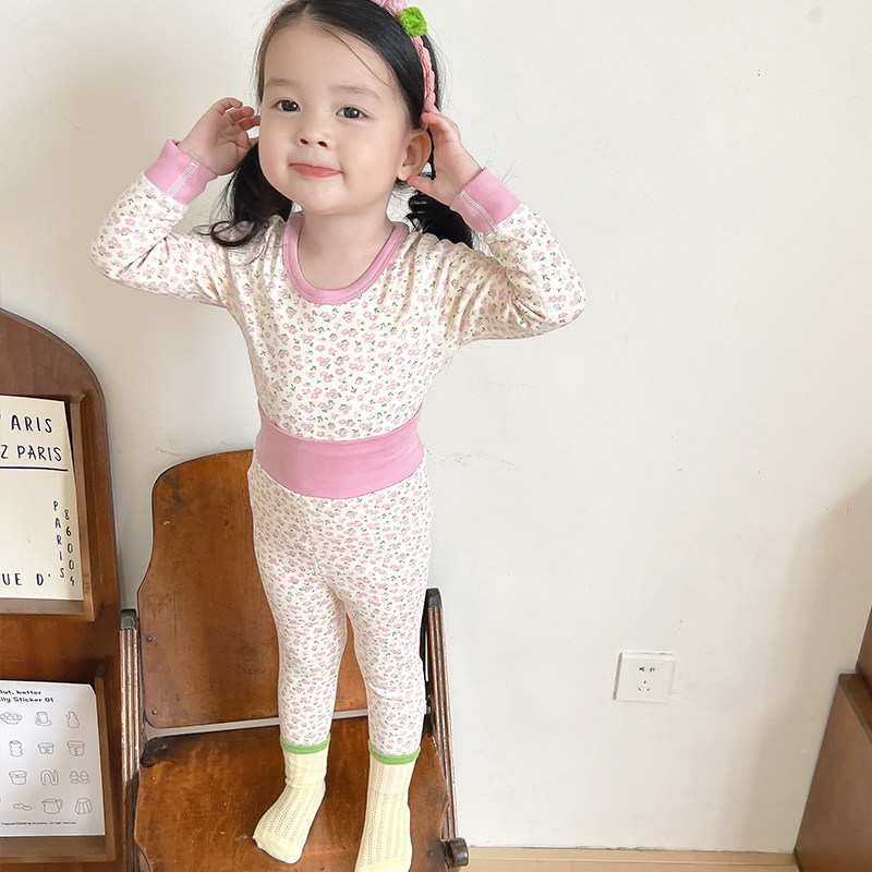 婴儿无骨高腰秋衣宝宝全棉护肚秋裤儿童秋冬保暖内衣女童男孩套装,淘宝优惠券,粉丝福利购,淘宝优惠卷