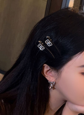 闪钻辣妹小边夹可爱鸭嘴夹