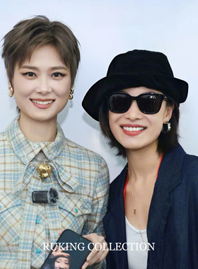 倪妮同款丝绒渔夫帽女高级感