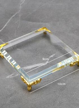 珠宝底水晶玻璃金属轻奢珠宝方块