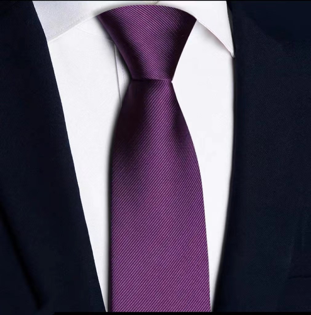 高档男士深紫暗紫色领带职业正装商务休闲韩版手打拉链免打一拉得,淘宝优惠券,粉丝福利购,淘宝优惠卷