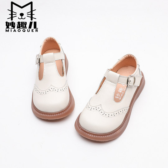 Miaoquer, весенне-осенняя кожаная обувь из натуральной кожи для девочек в британском стиле