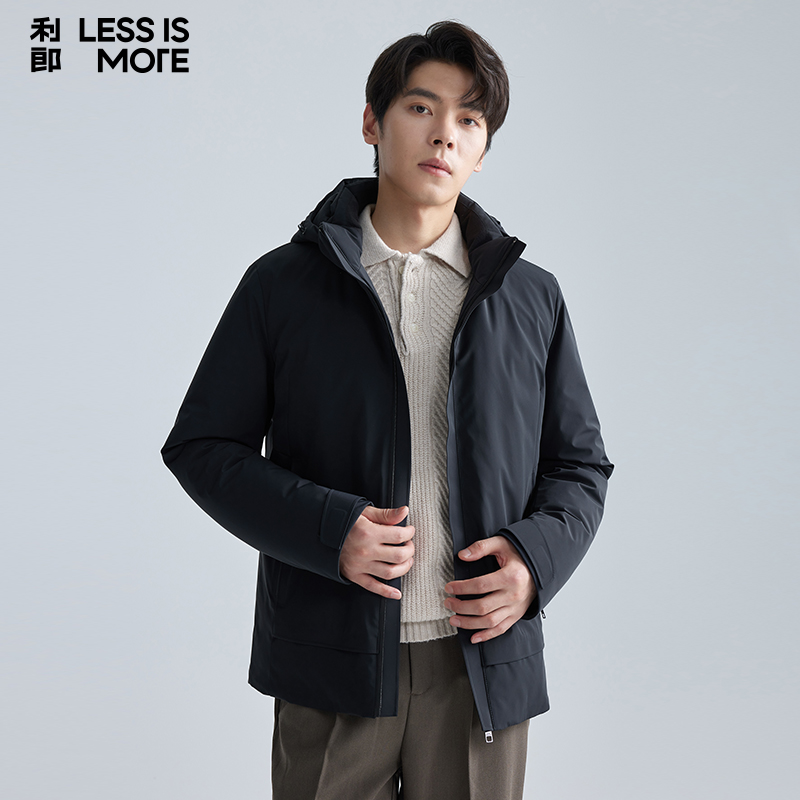 【连帽保暖】利郎青年商务轻薄羽绒服男2024冬季通勤时尚休闲外套