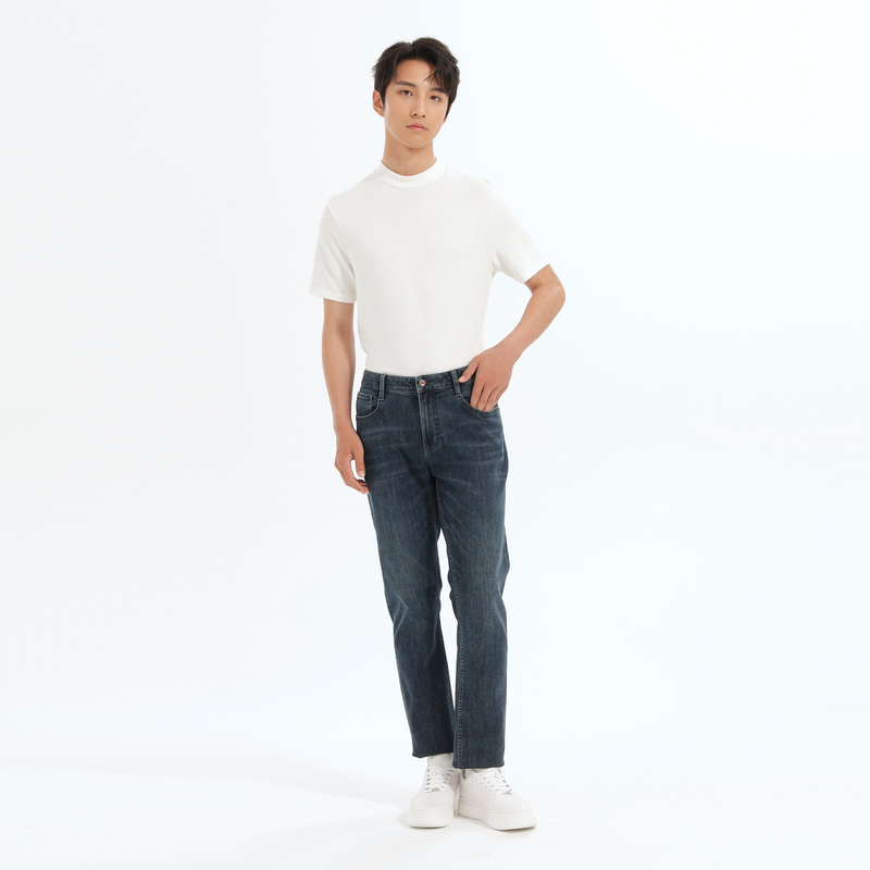 【Q暖丹宁】利郎青年商务牛仔裤男2024冬时尚通勤百搭裤Q4DNZ402