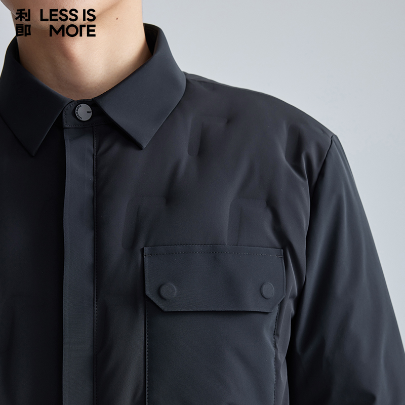 【轻薄保暖】利郎青年商务轻薄羽绒服男2024冬季通勤时尚休闲外套