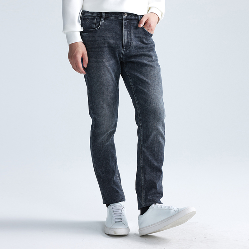 【Q弹暖阳绒】利郎青年商务牛仔裤2024冬时尚通勤百搭裤A4DNZ105