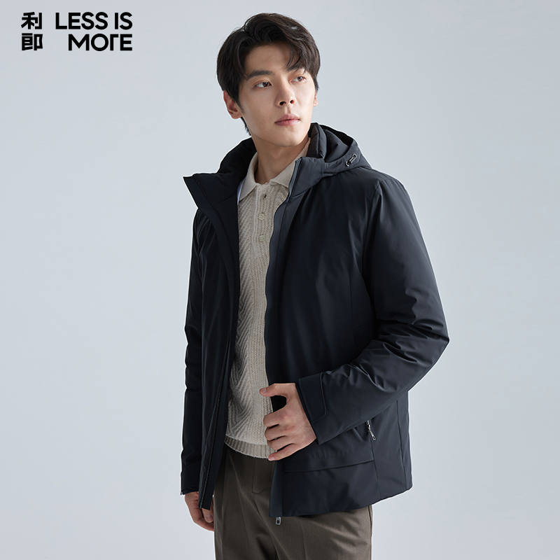 【连帽保暖】利郎青年商务轻薄羽绒服男2024冬季通勤时尚休闲外套