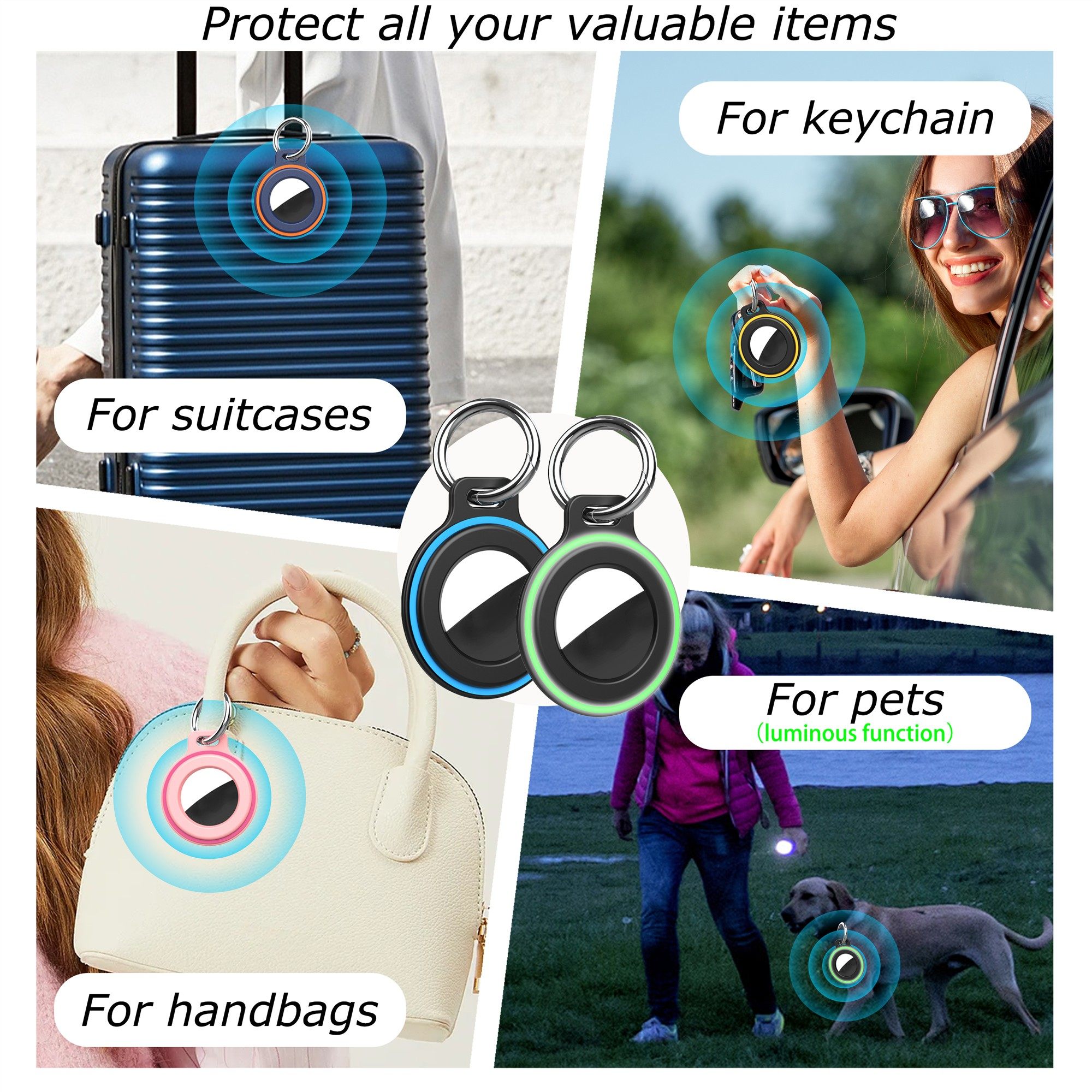 适用AirTag苹果pc定位器airtag2保护套钥匙扣宠物项圈背包防摔新,淘宝优惠券,粉丝福利购,淘宝优惠卷