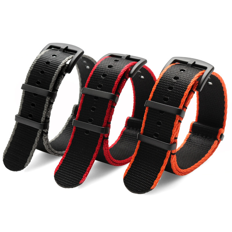 适配劳力士精工罐头帝陀帆布表带 天姵配件