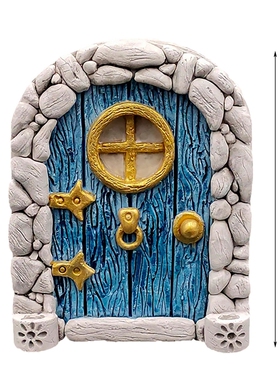 Fairy Garden Door 精灵仙女门童话门庭院木制立体家居装饰摆件