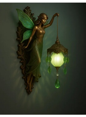 跨境新品Mermaid Wall Lamp创意航海波希米亚海洋美人鱼艺术壁灯