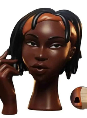 跨境亚马逊爆品Head Incense Burner Black Woman 黑人女头部香炉