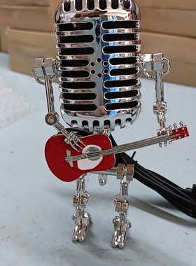 跨境独立站复古老式麦克风台灯