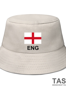 英格兰England国家队渔夫帽遮阳帽男女士防晒帽新款帽子夏设 无界