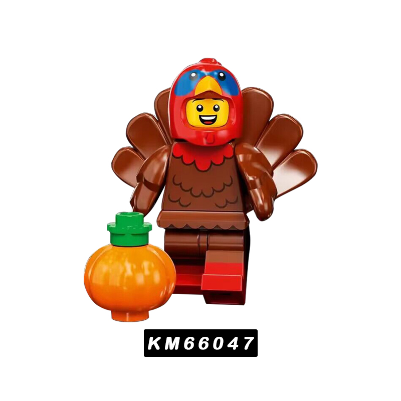 国产益智抽抽乐系列第二十三季积木人仔灰狼火鸡胡桃夹子驯鹿绿龙 - 图2