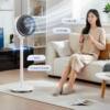 Midea air circulation fan large air volume shaking head voice electric fan home remote control desktop floor fan