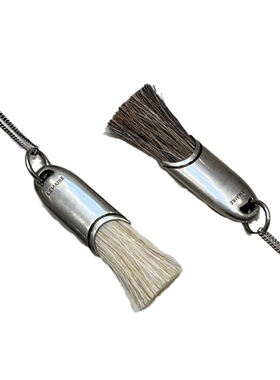 高版本LEMA*RE风*马鬃毛车静媛同款流苏项链毛刷小众毛衣链