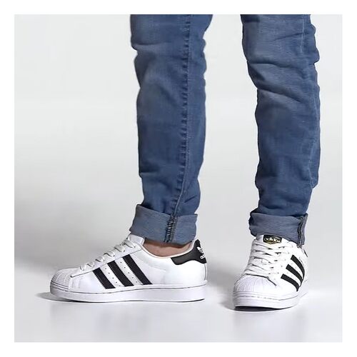 adidas originals 儿童板鞋 秋夏春冬 低帮 防滑耐磨 圆头 白色 - 图2