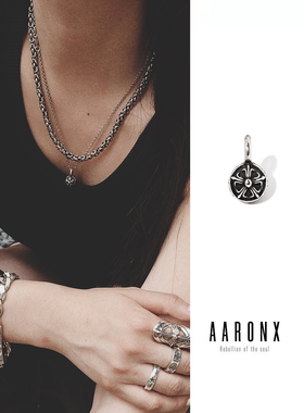 AARONX925银叠戴吊坠