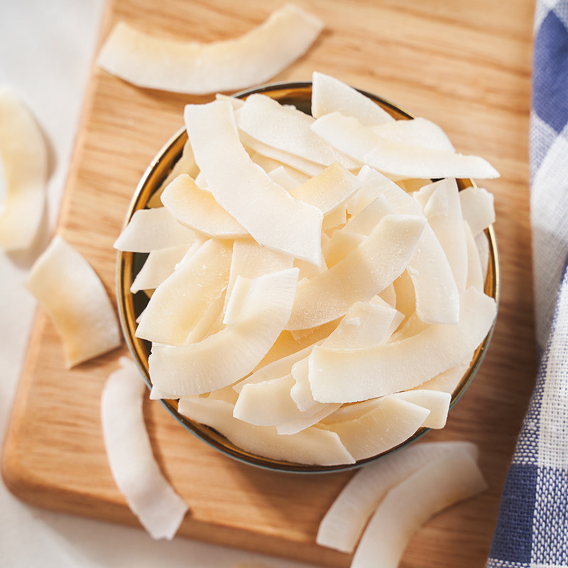 每果时光椰子片脆片500g香烤椰子角肉干脆块海南特产果干烘培零食,淘宝优惠券,粉丝福利购,淘宝优惠卷