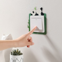 Switch Patch Wall Sticker Protective Sleeve Nightlight Double Switch 3d Solid Home Trim Nordic Rims Sleeve Modern Brief
