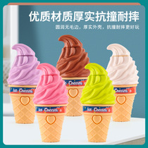 Children Outdoor Ice Cream Flying Sky Bamboo Dragonfly Large Flying Disc With Flash Top Flying Saucer Gun Craft Children Toys