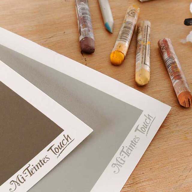 Canson pastel paper, honeydew paper, sand colored sketch paper