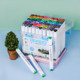 Mekal marker pen 80 colors soft head and hard head double head