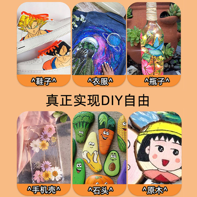 Mekal soft-tipped acrylic markers 30-color set