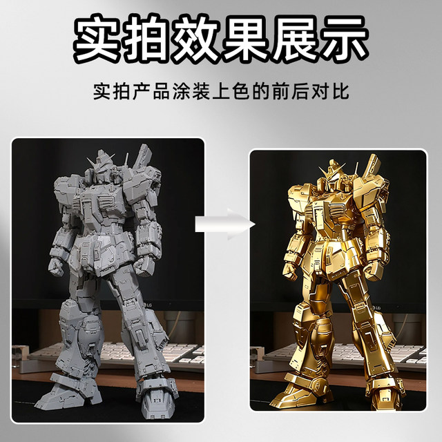 Thunder Tiger electroplated gold marker gunpla color change