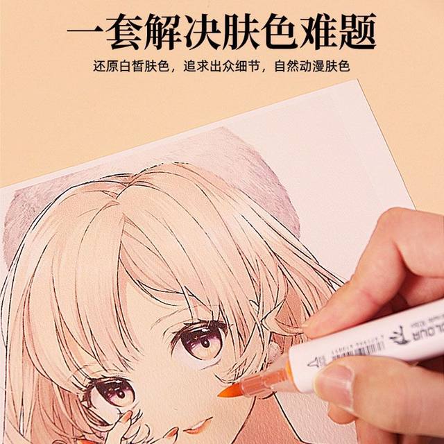 Color Marker Mekal Soft Head Anime Set