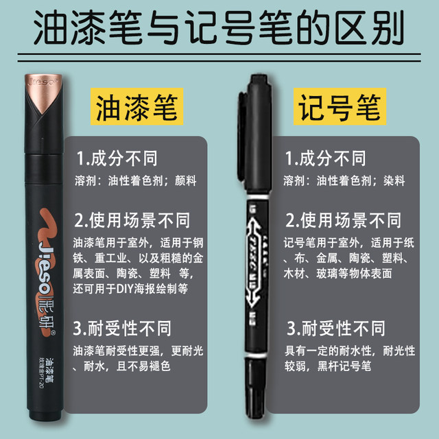 Caiyan paint pen waterproof non-fading quick-drying marker pen