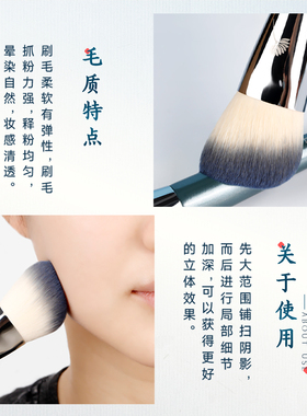 lades蓝蒂丝斜角轮廓刷