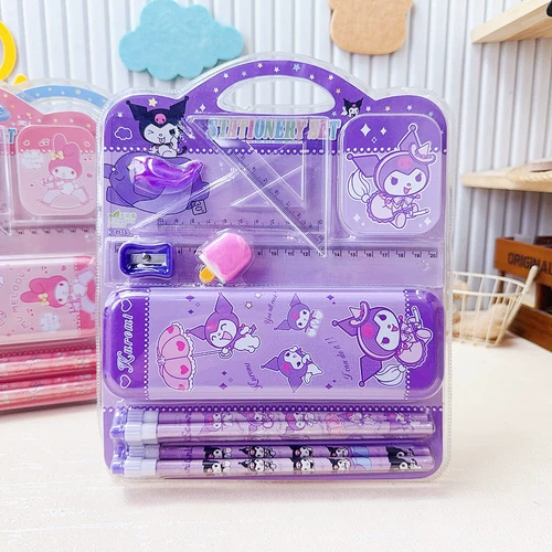 Канцтовары, пенал, подарочная коробка, мультяшный детский обучающий комплект для карандашей для школьников, подарок на день рождения