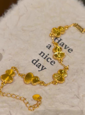 有福有禄！金店同款仿真黄金葫芦手链女2025年新款招财转运手饰品