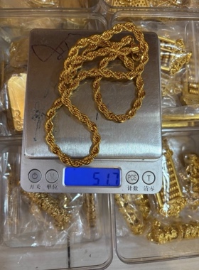 爆款金色霸气项链气质麻花链毛衣链简约显气质百搭送男友颈链项链