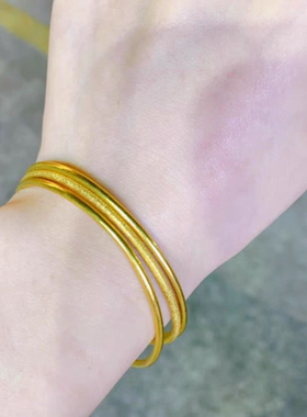 三生三世福牌手镯女ins小众设计多圈福字手环防真款