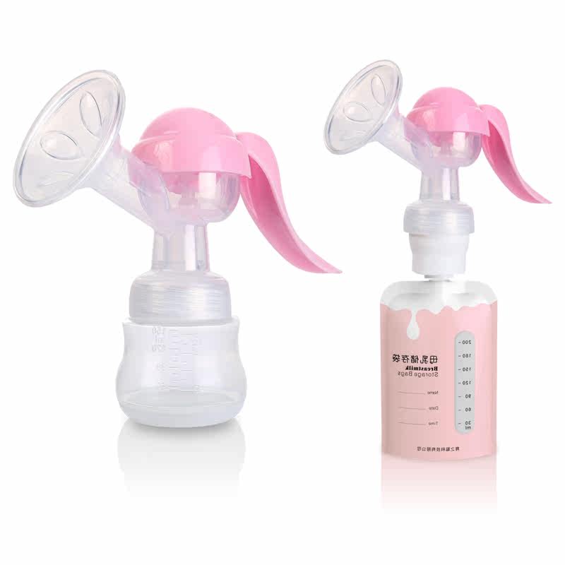 手动手动式接奶神器吸奶静音吸奶器 七彩比蒂吸奶器