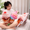 Simulation cartoon ice cream pillow plush toy ice cream cone children dancing props doll birthday gift
